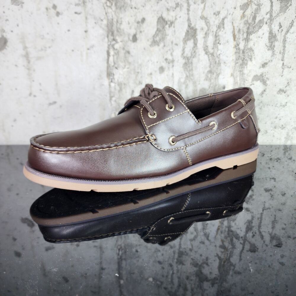MSRP $110 Sperry Casco 2-Eye Boat Shoes Men 12 Brown Leather Loafers